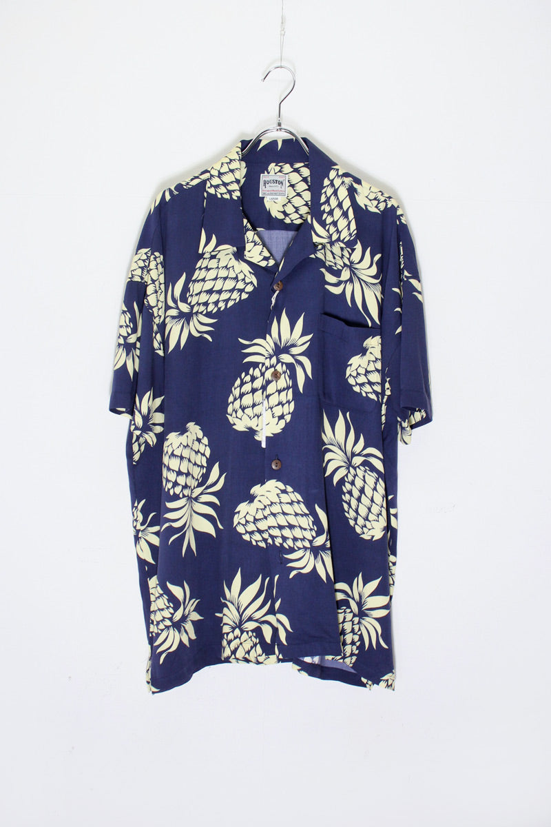 WIDE ALOHA SHIRT (PINEAPPLE) / NAVY [NEW]