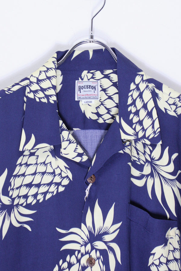 WIDE ALOHA SHIRT (PINEAPPLE) / NAVY [NEW]