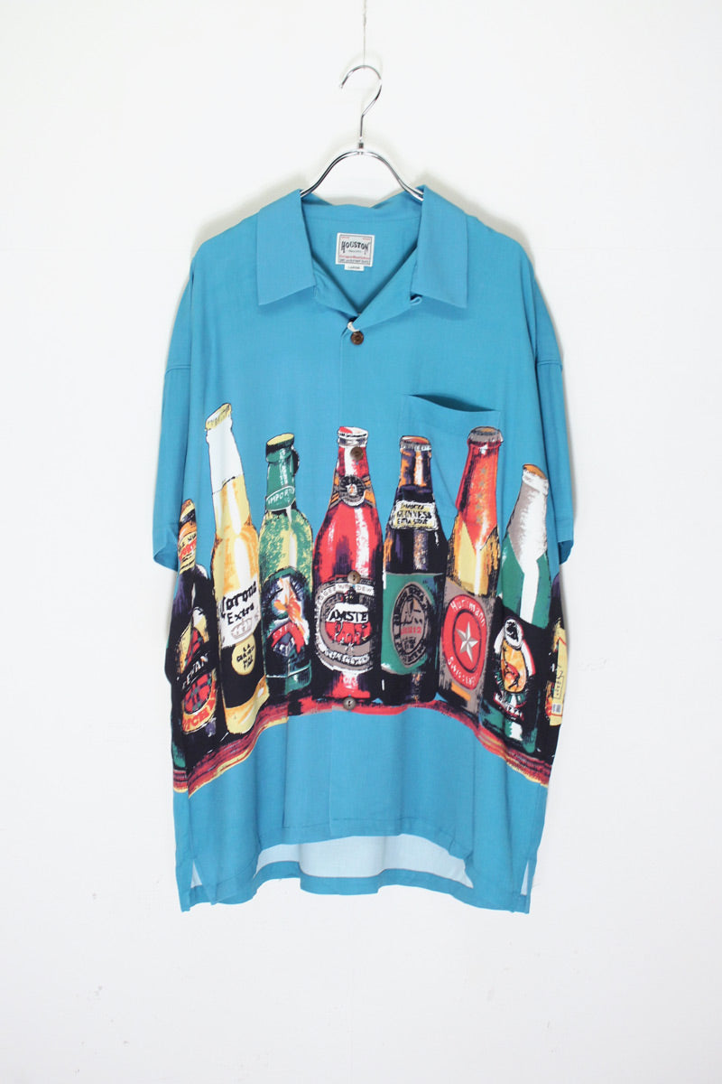 WIDE ALOHA SHIRT (BEER) / TURQUOISE [NEW]