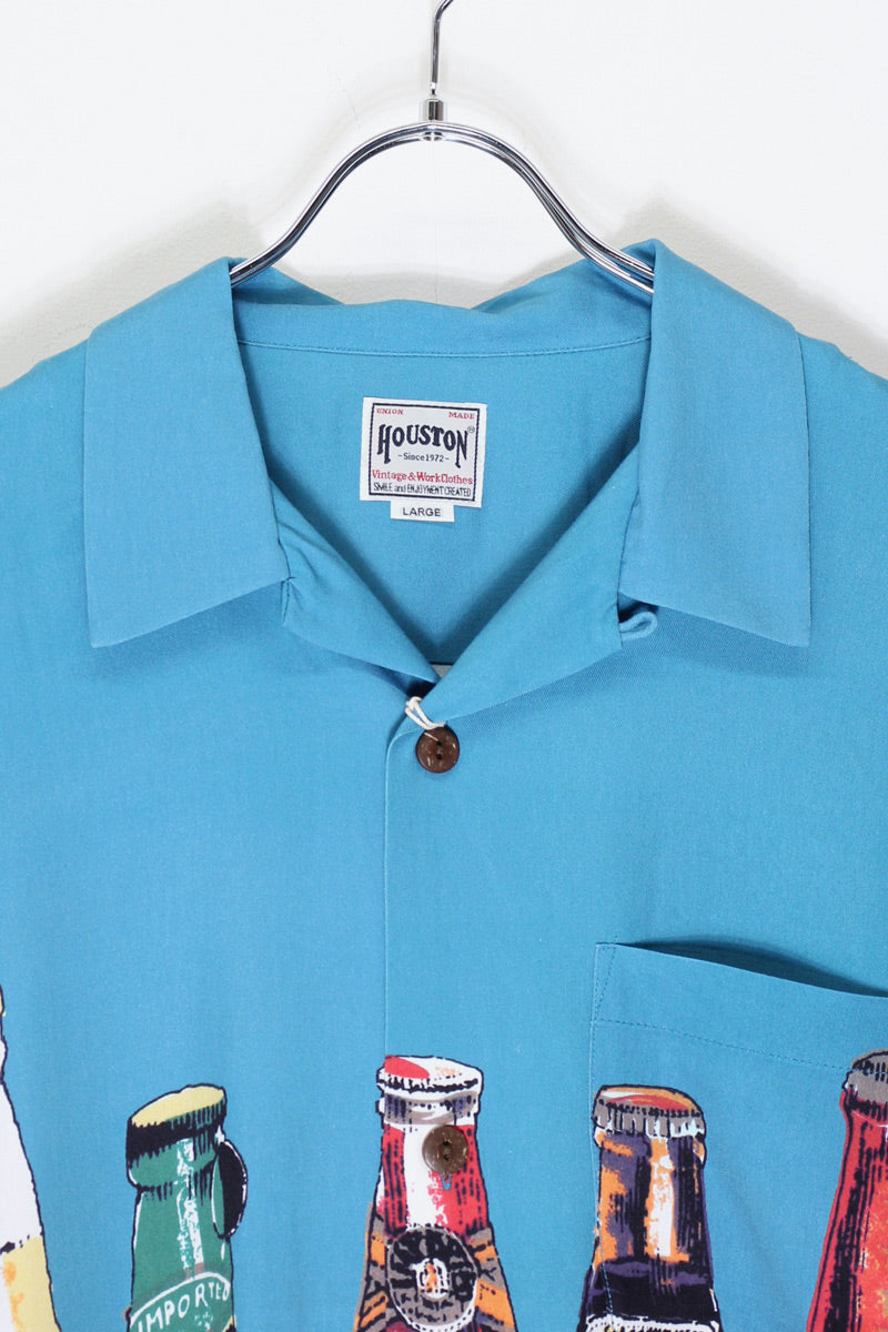 WIDE ALOHA SHIRT (BEER) / TURQUOISE [NEW]