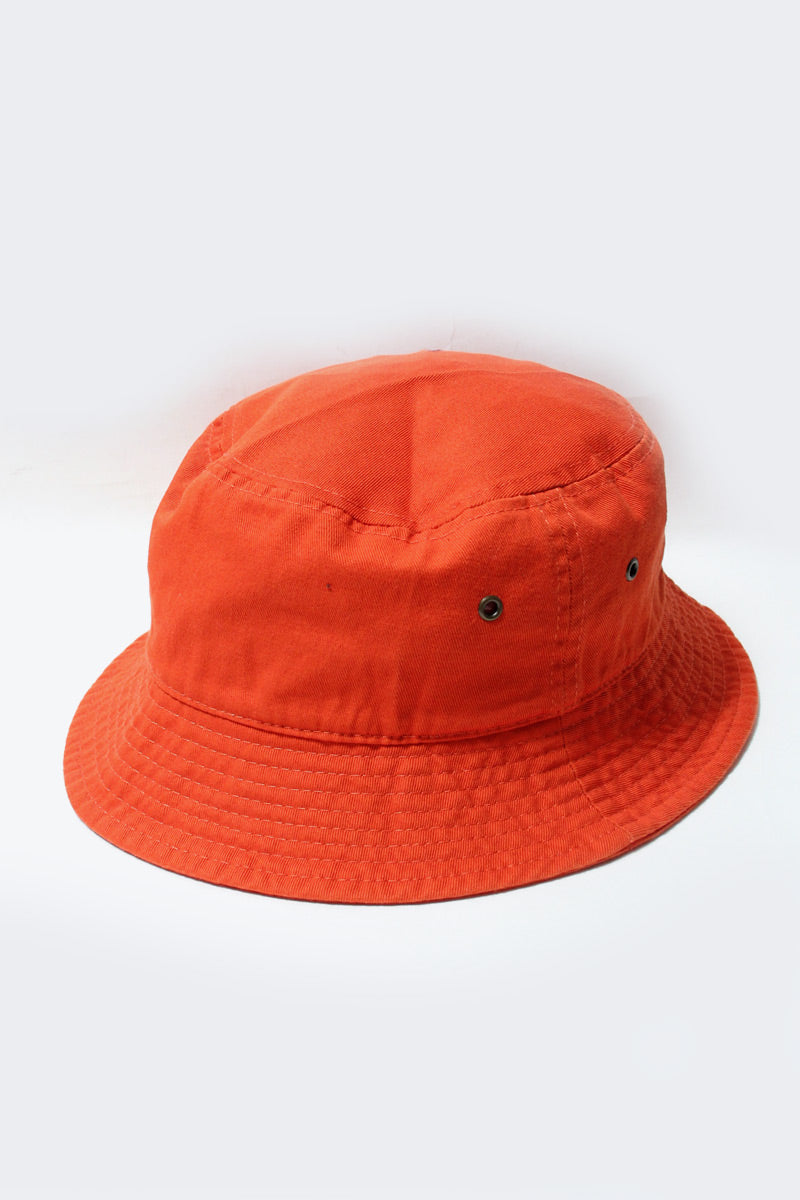 S-WASH BUCKET HAT / ORANGE [SIZE: S/M NEW][US FIT]