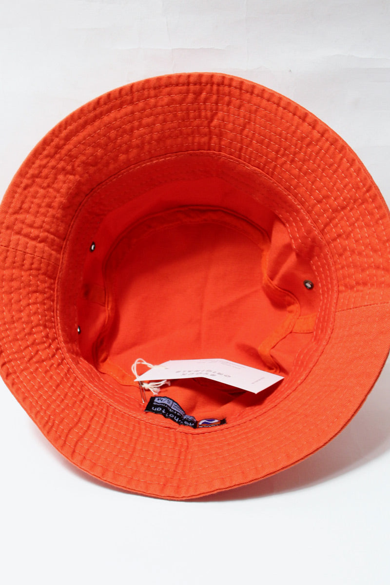 S-WASH BUCKET HAT / ORANGE [SIZE: S/M NEW][US FIT]