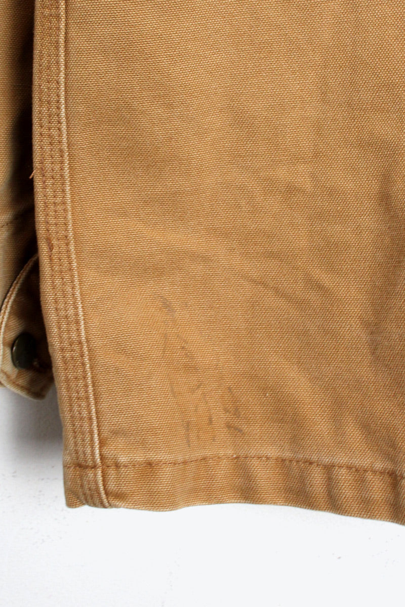 90'S N LOGO DUCK MICHIGAN CHORE COAT / BEIGE [SIZE: S USED]