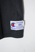 画像をギャラリービューアに読み込む, MADE IN USA 94&#39;S S/S V-NECK MESH SUPER BOWL T-SHIRT / BLACK [SIZE: M相当 USED]
