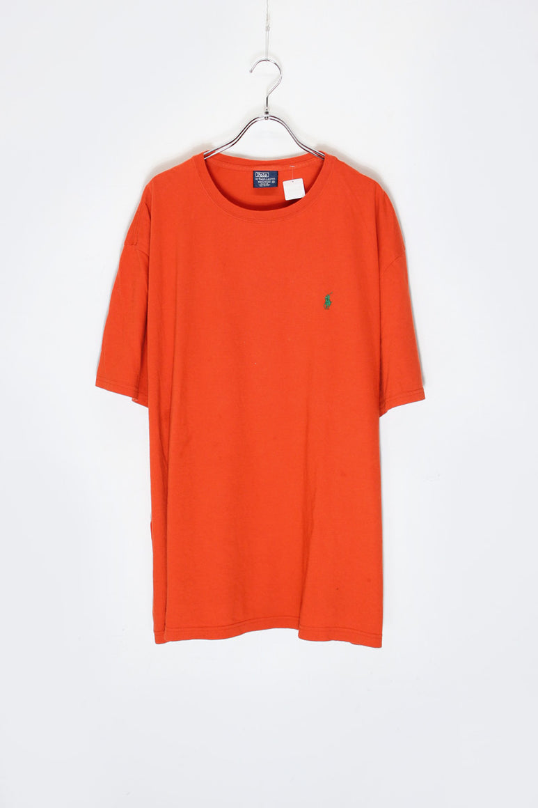 90'S ONE POINT T-SHIRT / ORANGE [SIZE: XXL USED]