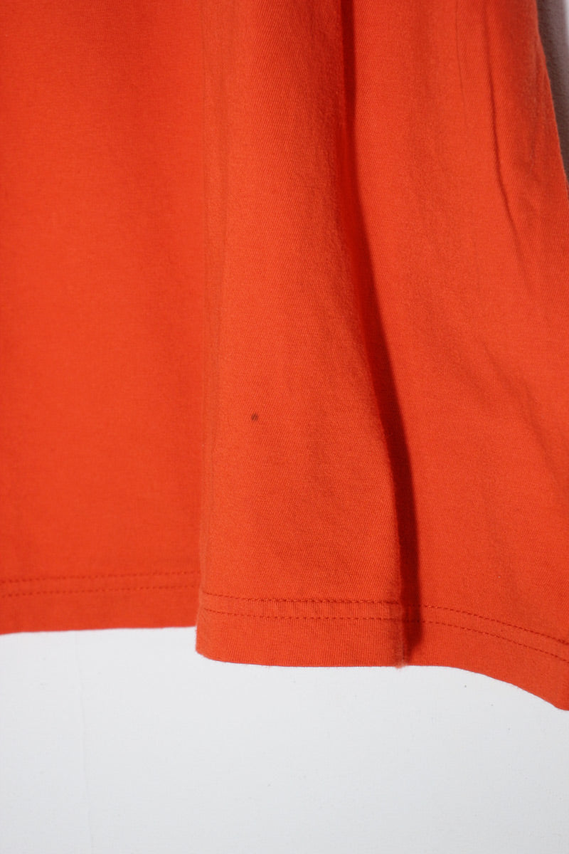 90'S ONE POINT T-SHIRT / ORANGE [SIZE: XXL USED]