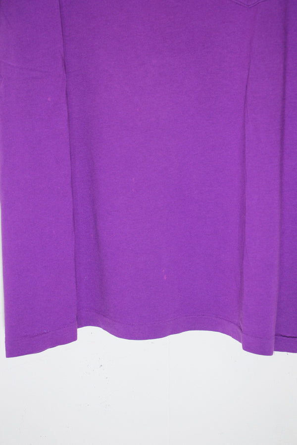 S/S ONE POINT POCKET T-SHIRT / PURPLE [SIZE: L USED]