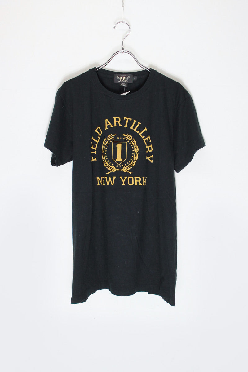 S/S FIELD ARTILLERY PRINT SINGLE STITCH T-SHIRT / BLACK [SIZE: L USED]