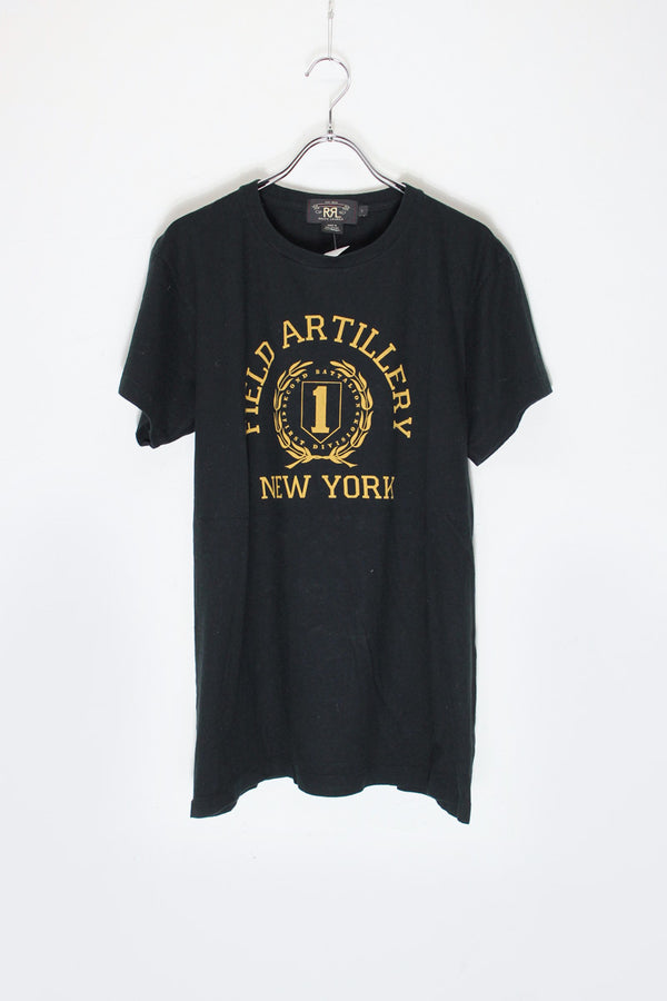 S/S FIELD ARTILLERY PRINT SINGLE STITCH T-SHIRT / BLACK [SIZE: L USED]