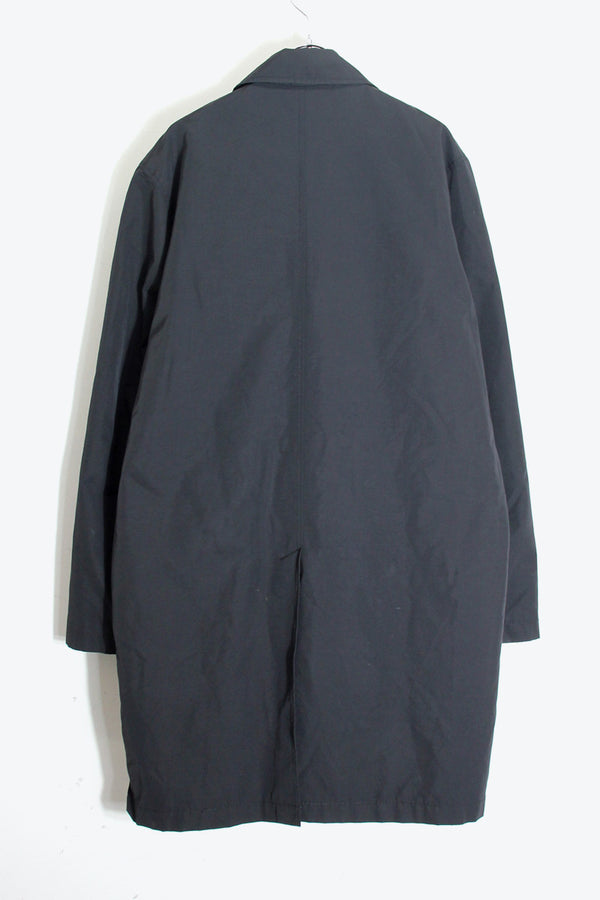 90'S NYLON LONG COAT / BLACK [SIZE: S USED]