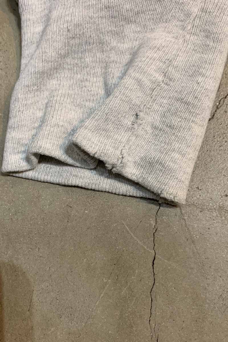 MADE IN USA 90'S REVERSE WEAVE JRS EMBROIDERY SWEATSHIRT / GRAY [SIZE: XL USED]
