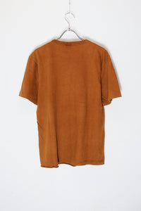 MADE IN USA 90'S ONE POINT T-SHIRT /  BROWN [SIZE: M USED]