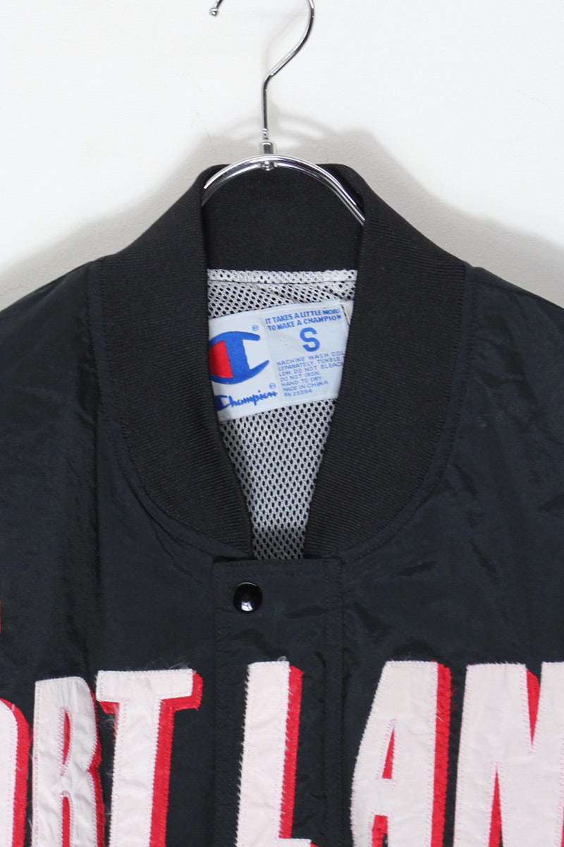 90'S PORTLAND NBA NYLON JACKET / BLACK [SIZE: S USED]