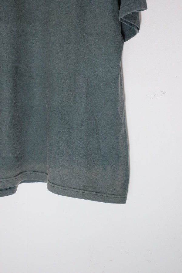MADE IN USA 90'S ONE POINT T-SHIRT / GREEN [SIZE: L USED]