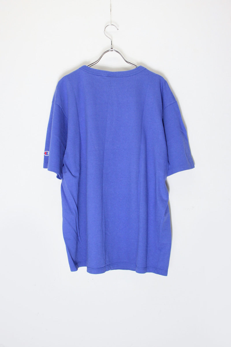 MADE IN USA 90'S S/S NFL NY GIANTS PRINT T-SHIRT / BLUE [SIZE: XL USED]