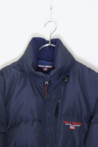 90'S DOWN JACKET / NAVY［ SIZE: L USED ]