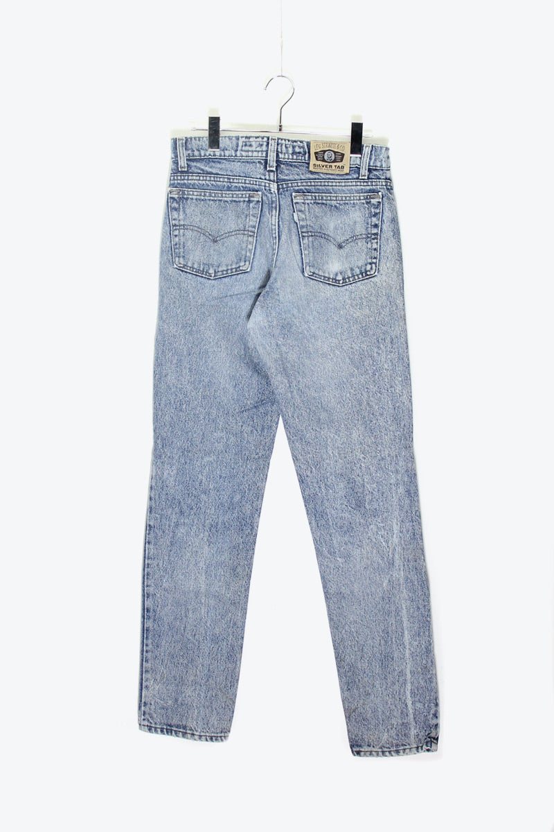 MADE IN USA 90'S 512 SILVER TAB DENIM PANTS / STONE WASH [SIZE: W31L32 USED]