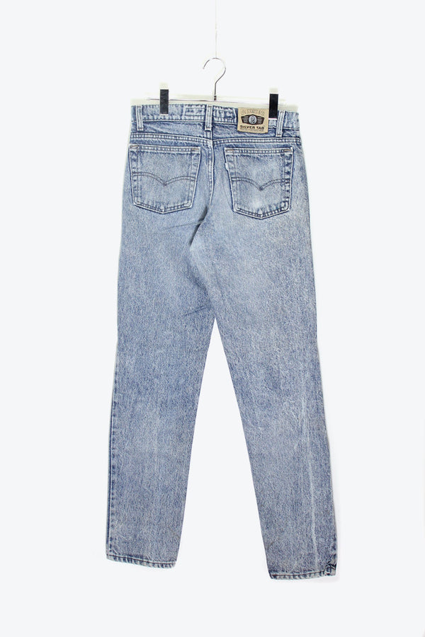 MADE IN USA 90'S 512 SILVER TAB DENIM PANTS / STONE WASH [SIZE: W31L32 USED]