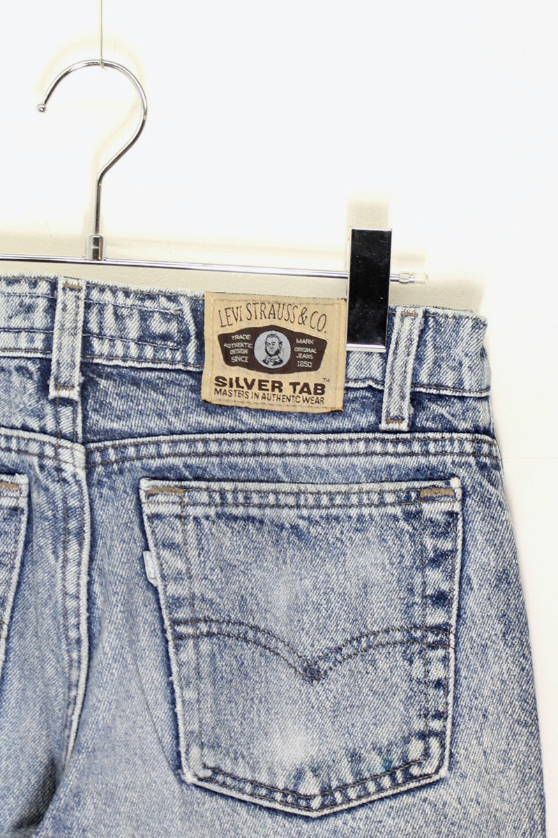 MADE IN USA 90'S 512 SILVER TAB DENIM PANTS / STONE WASH [SIZE: W31L32 USED]