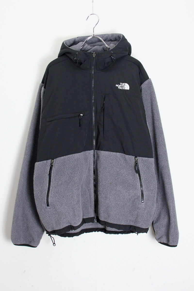 ZIP HOODIE DENALI FLEECE JACKET / GRAY/BLACK [SIZE: L USED] [USA企画品]