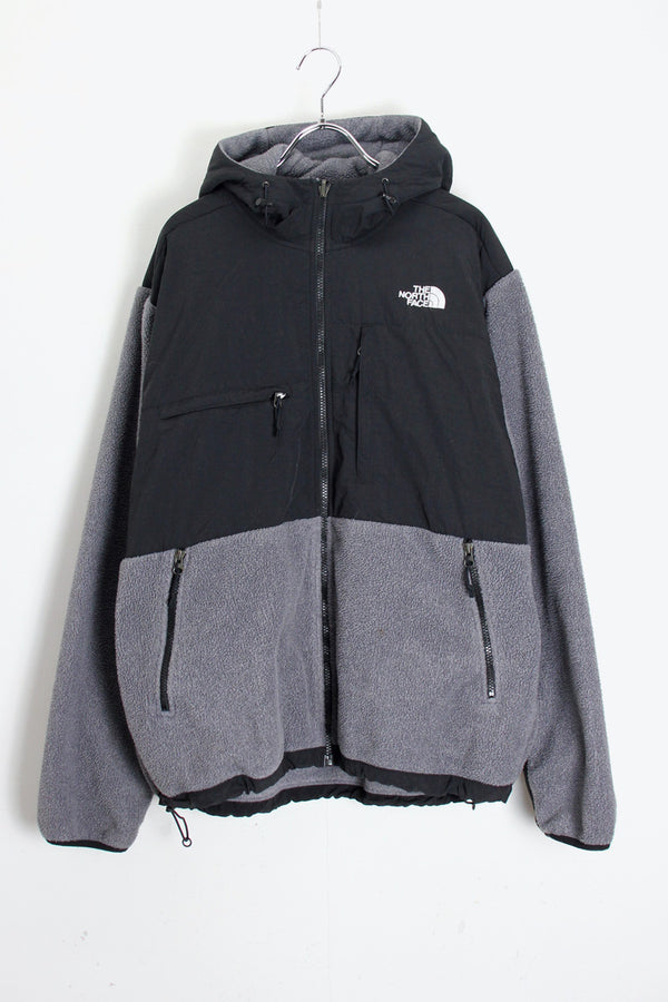 ZIP HOODIE DENALI FLEECE JACKET / GRAY/BLACK [SIZE: L USED] [USA企画品]