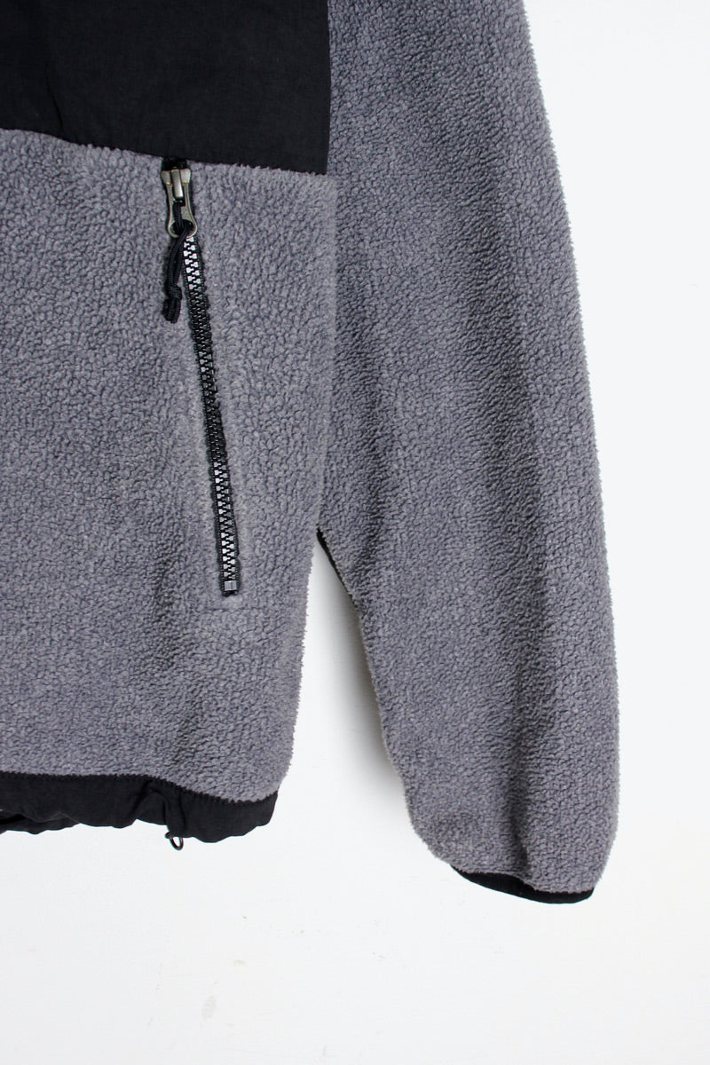 ZIP HOODIE DENALI FLEECE JACKET / GRAY/BLACK [SIZE: L USED] [USA企画品]