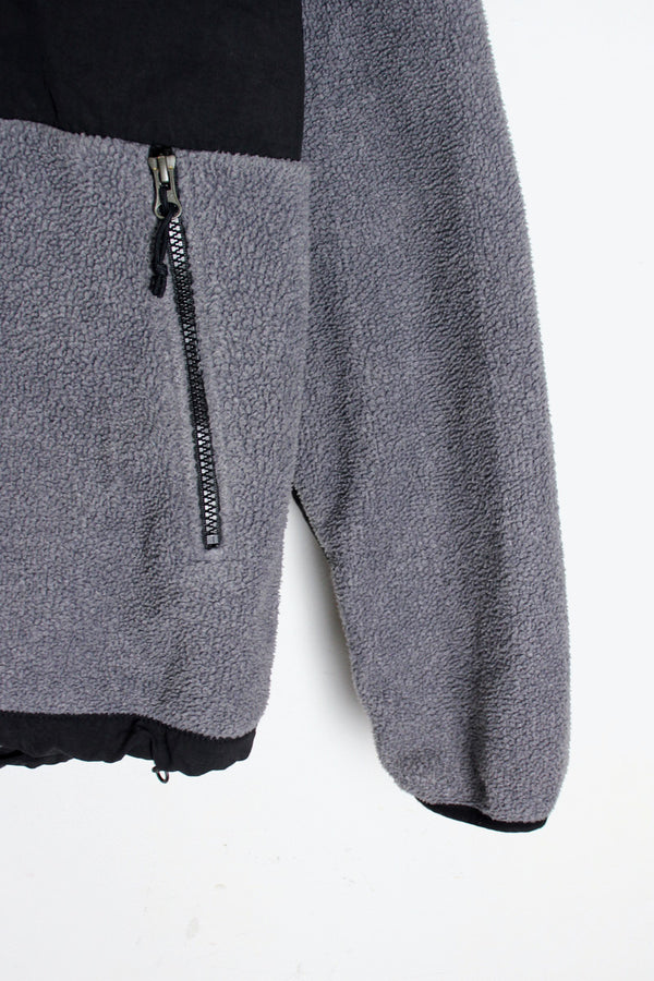 ZIP HOODIE DENALI FLEECE JACKET / GRAY/BLACK [SIZE: L USED] [USA企画品]