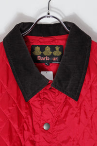 QUILTING NYLON JACKET / RED [SIZE: L USED]