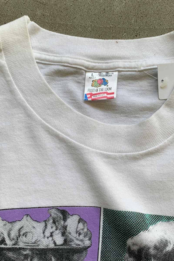 MADE IN USA 92'S S/S I LOVE LUCY PRINT TV DRAMA MOVIE T-SHIRT / WHITE [SIZE: L DEADSTOCK/NOS]