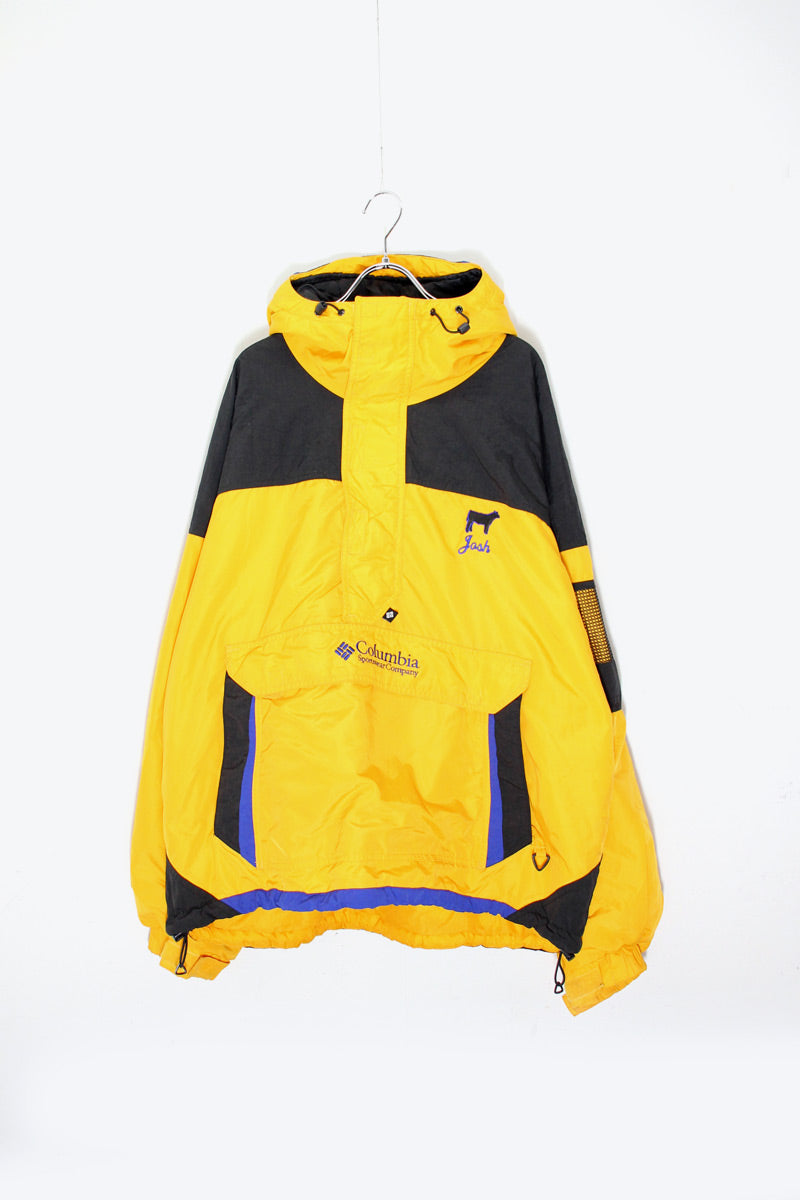 00'S CHALLENGER NYLON PUFF JACKET / YELLOW / BLACK［ SIZE: XL USED ]