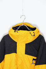 画像をギャラリービューアに読み込む, 00&#39;S CHALLENGER NYLON PUFF JACKET / YELLOW / BLACK［ SIZE: XL USED ]
