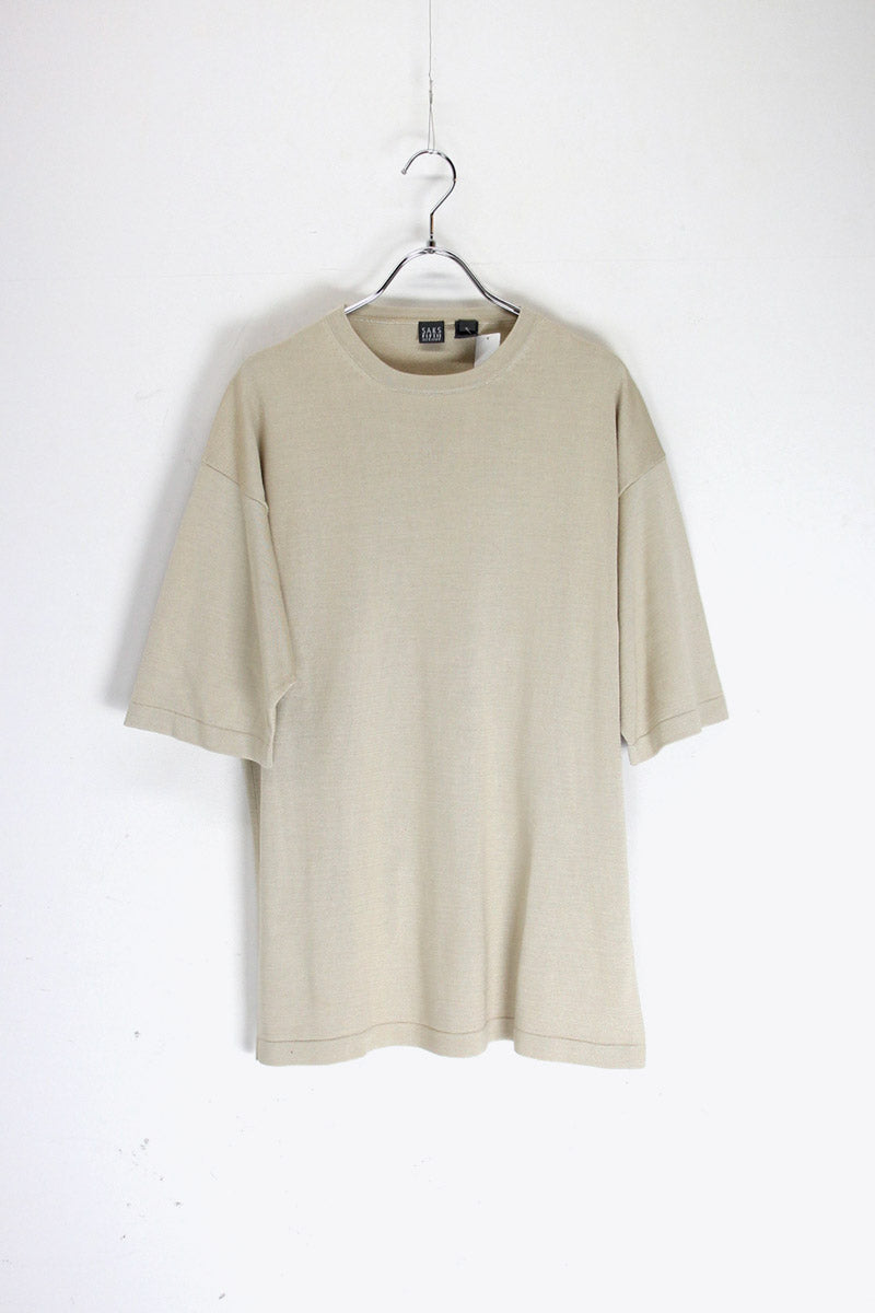 SILK S/S TEE SHIRT / IVORY [SIZE: L USED]