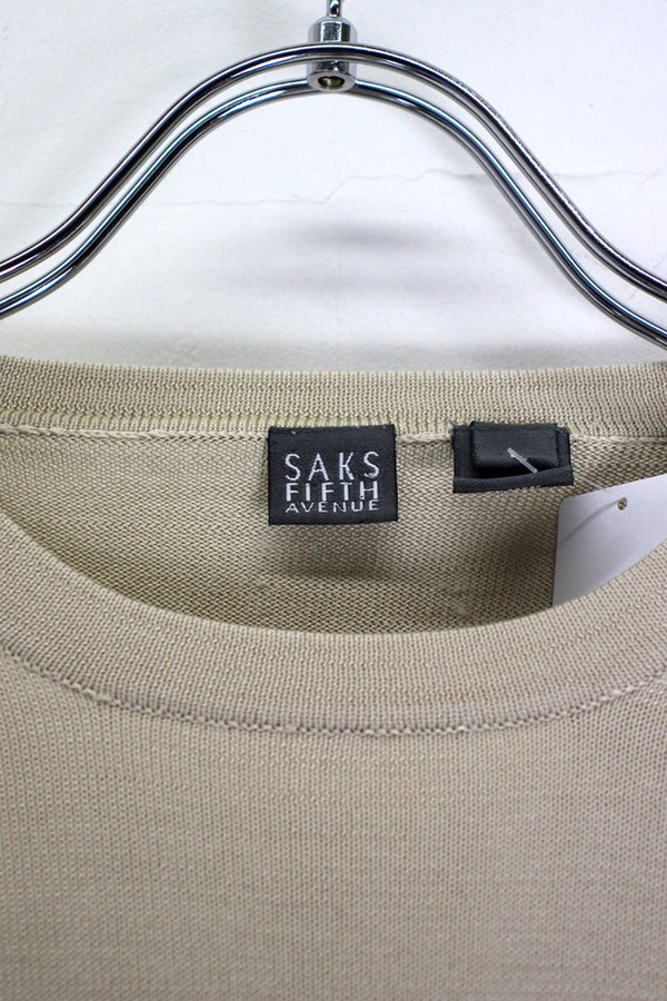 SILK S/S TEE SHIRT / IVORY [SIZE: L USED]