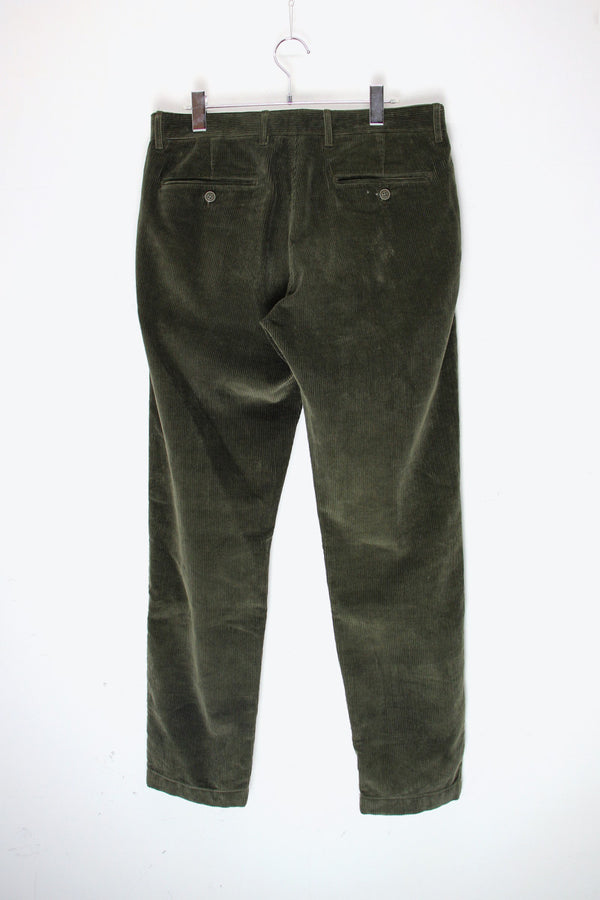 TUCK CORDUROY PANTS / OLIVE [사이즈: W31 x L30 USED]