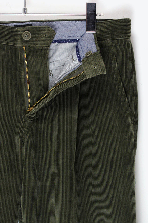 TUCK CORDUROY PANTS / OLIVE [사이즈: W31 x L30 USED]