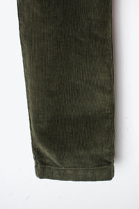 TUCK CORDUROY PANTS / OLIVE [SIZE: W31 x L30 USED]