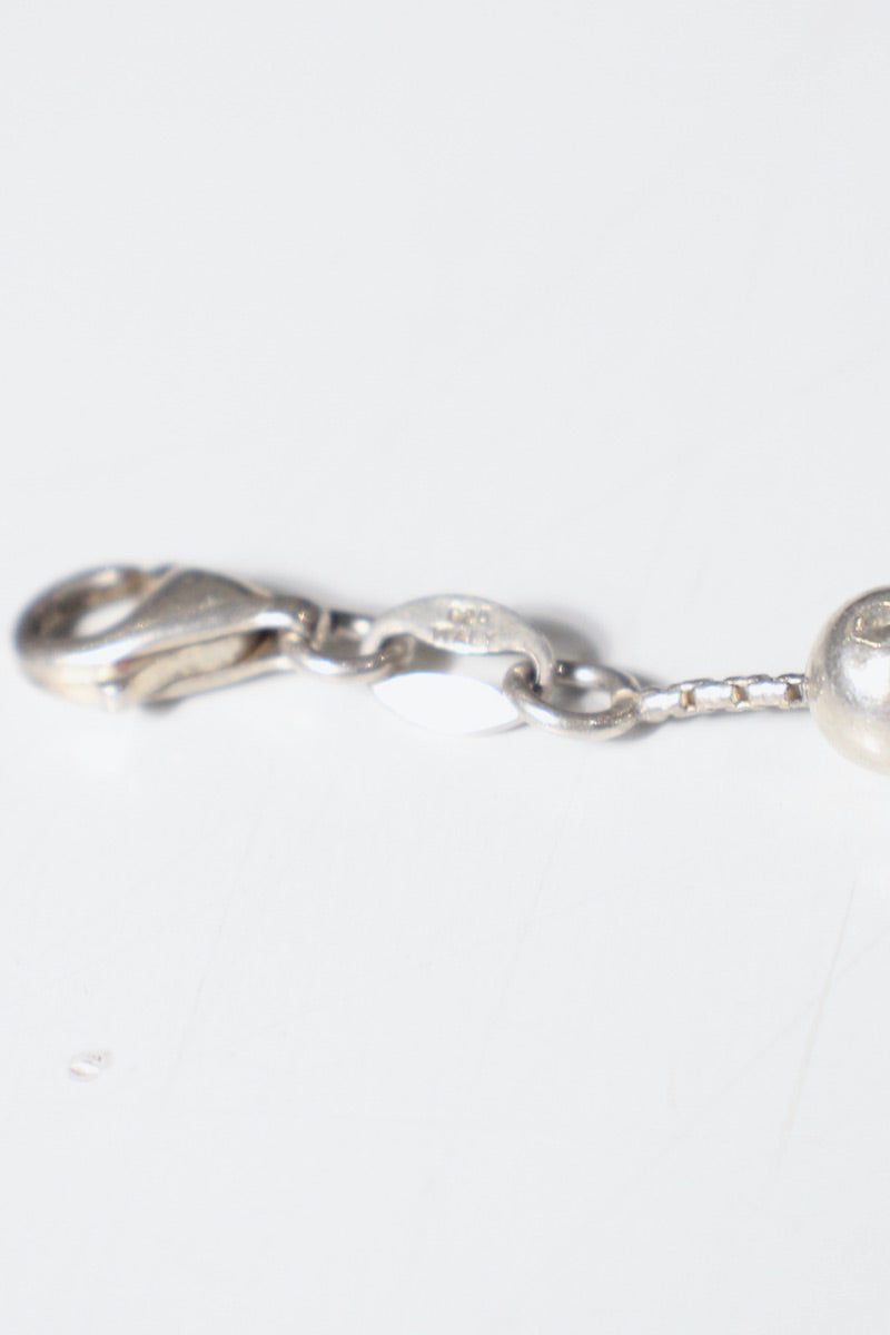 925 SILVER BALL CHAIN BRACELET [ONE SIZE USED]