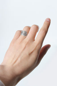 925 SILVER RING [SIZE: 10号相当 USED]