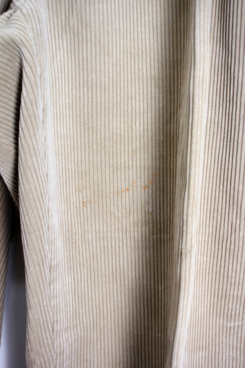 90'S TUCK CORDUROY PANTS / BEIGE [SIZE: W36 x L34 USED]
