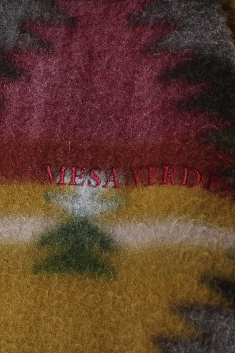 MADE IN USA 90'S NATIVE PATTERN PULLOVER FLEECE JACKET / MULTI [SIZE: L USED]