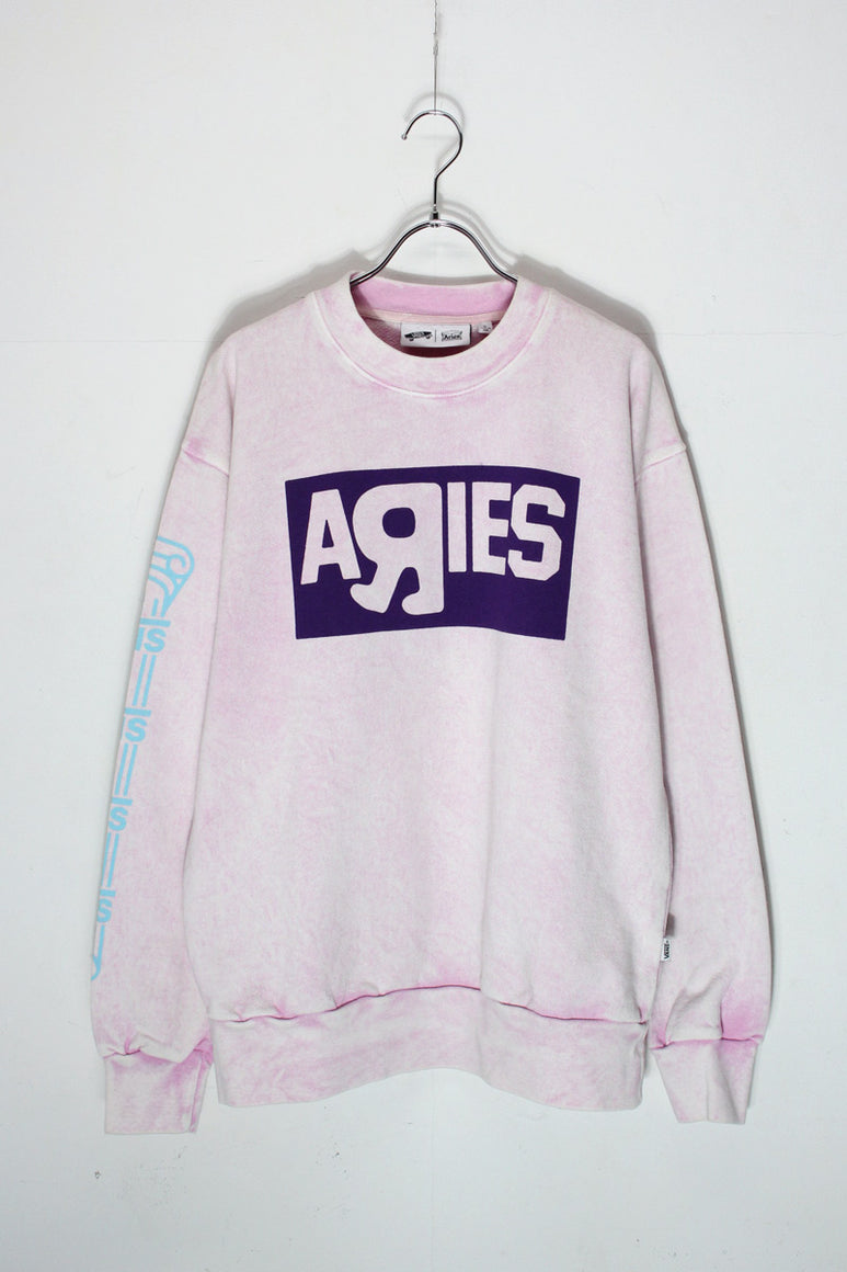 MADE IN USA GARMENT DYED SWEATSHIRT / PURPLE [SIZE: S USED]
