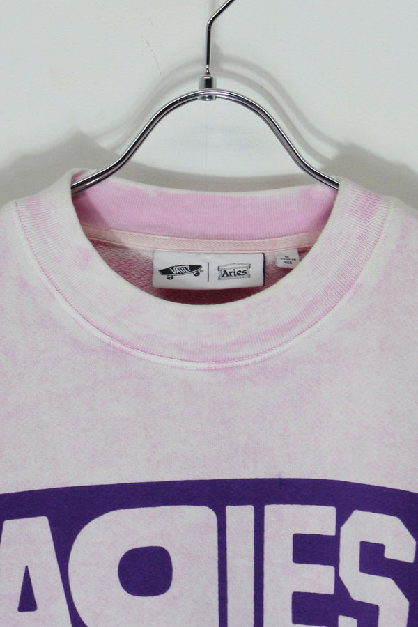 MADE IN USA GARMENT DYED SWEATSHIRT / PURPLE [SIZE: S USED]