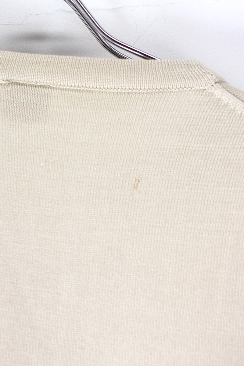 SILK S/S TEE SHIRT / IVORY [SIZE: L USED]