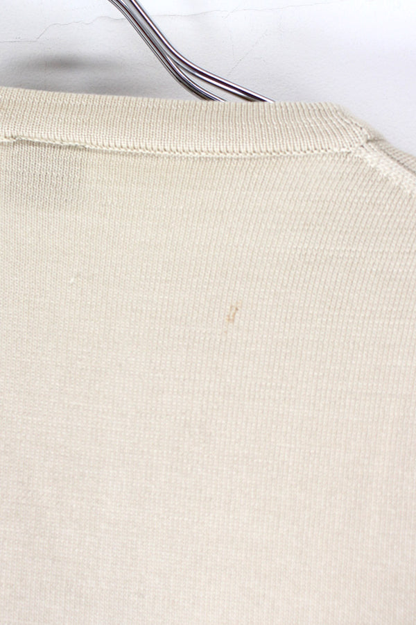 SILK S/S TEE SHIRT / IVORY [SIZE: L USED]
