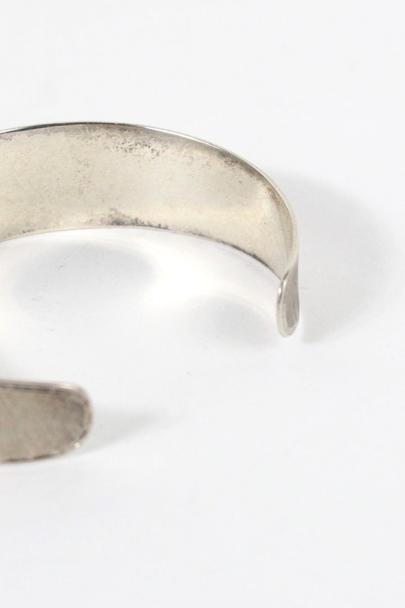 925 SILVER BANGLE W/14k GOLD [SIZE: ONE SIZE USED]