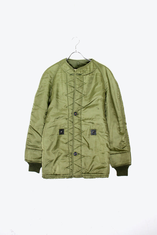 MADE IN USA 60'S WOOL PILE LINER JACKET / KHAKI [ SIZE: SML-LG USED ]