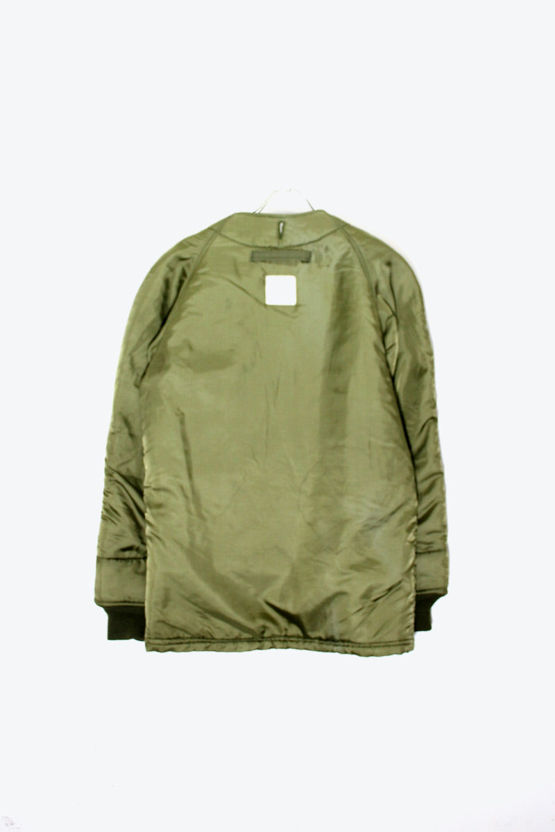 MADE IN USA 60'S WOOL PILE LINER JACKET / KHAKI [ SIZE: SML-LG USED ]