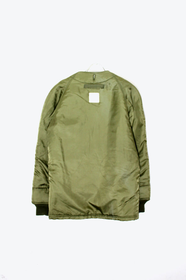 MADE IN USA 60'S WOOL PILE LINER JACKET / KHAKI [ SIZE: SML-LG USED ]