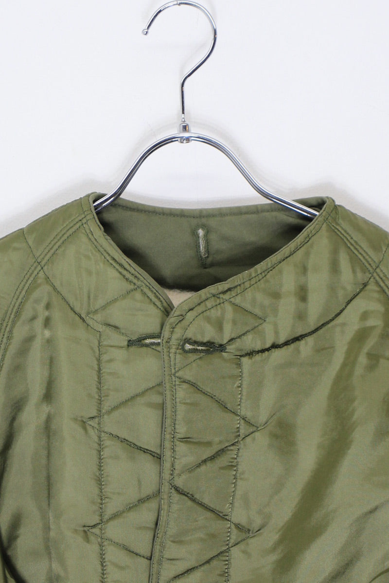 MADE IN USA 60'S WOOL PILE LINER JACKET / KHAKI [ SIZE: SML-LG USED ]