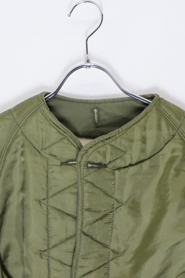 MADE IN USA 60'S WOOL PILE LINER JACKET / KHAKI [ SIZE: SML-LG USED ]